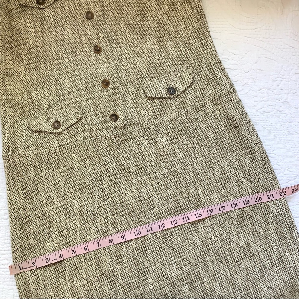 MaxMara Tweed Sleeveless Shift Dress with pockets US 14 - Picture 12 of 16